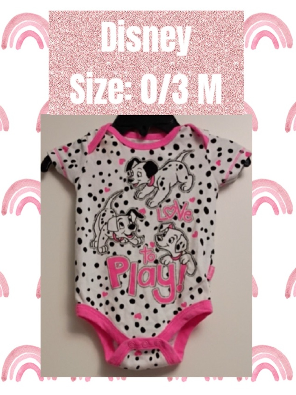 101 Dalmatian Print One-Piece Bodysuit